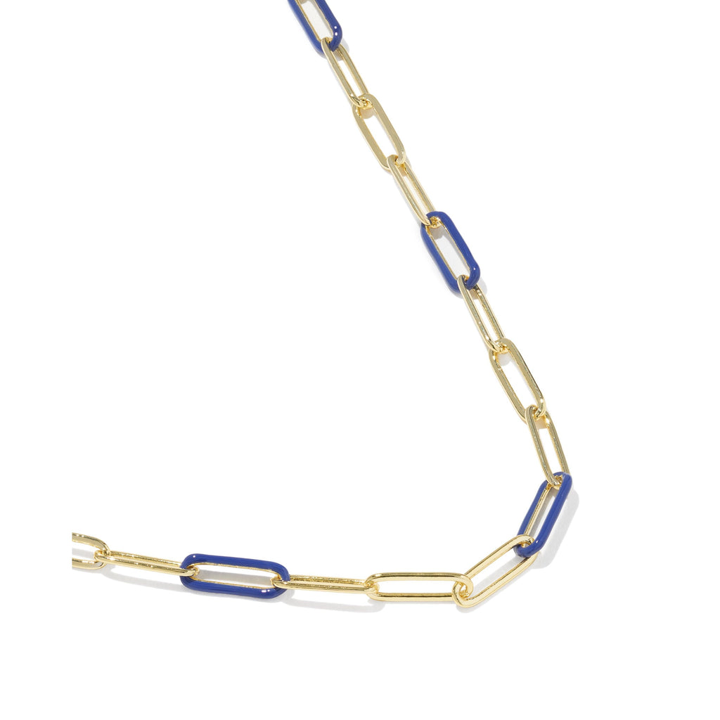 Courtney Enamel Link And Chain Necklace