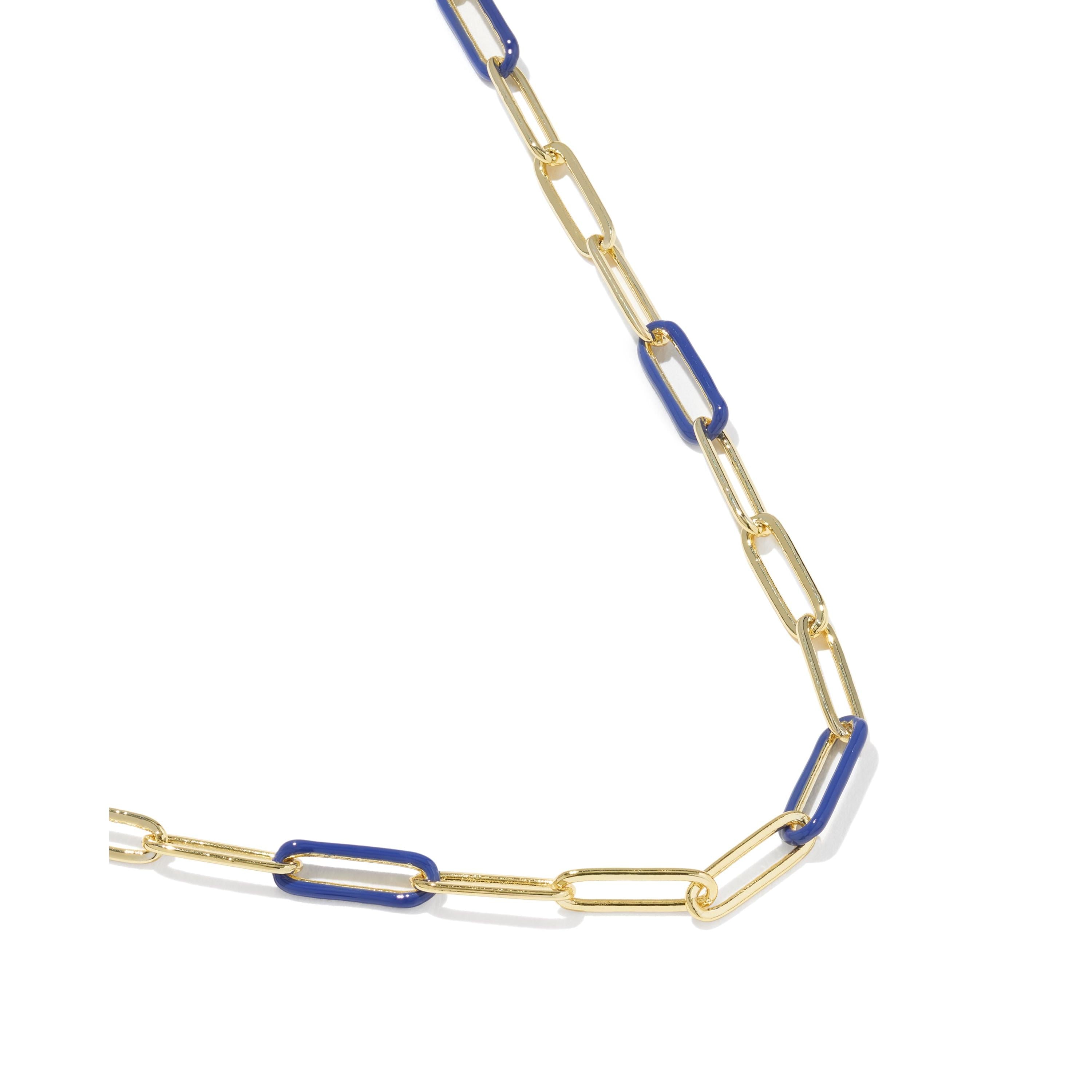 Courtney Enamel Link And Chain Necklace