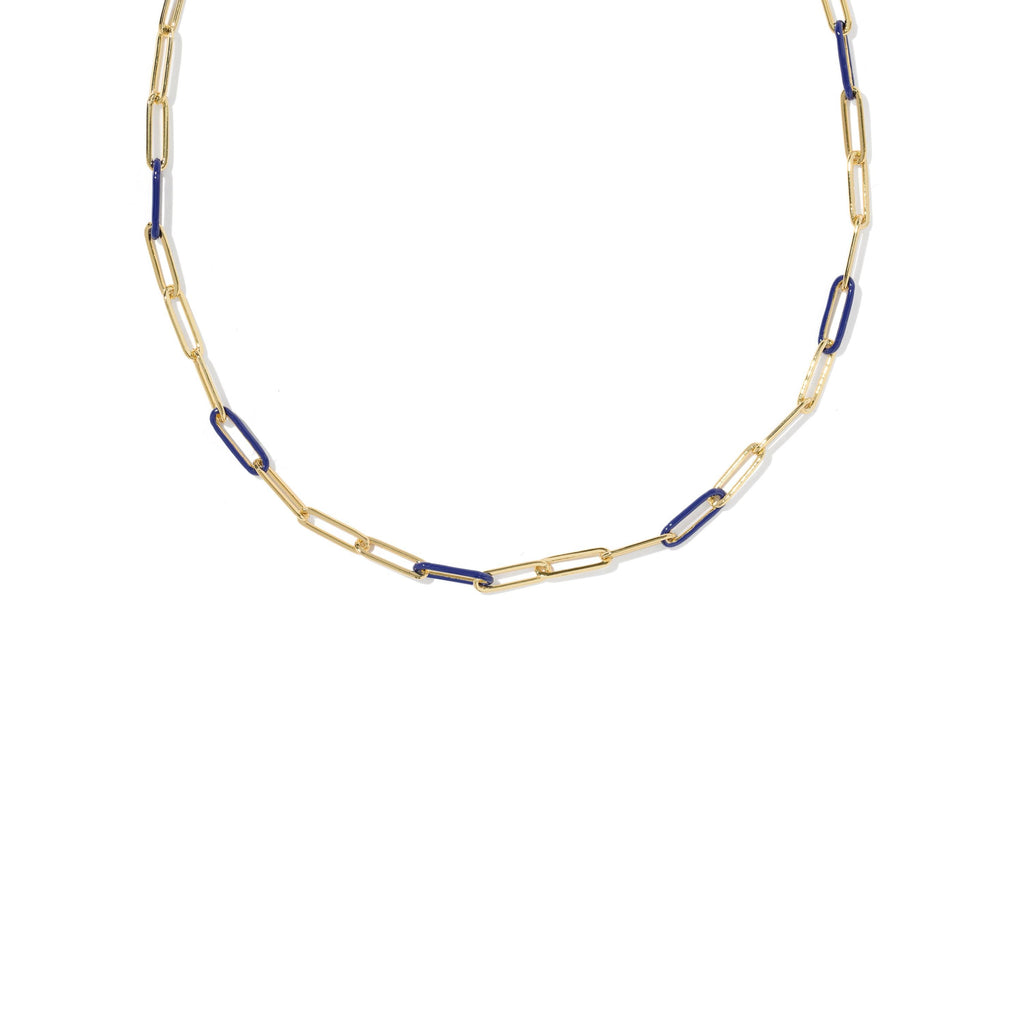 Courtney Enamel Link And Chain Necklace