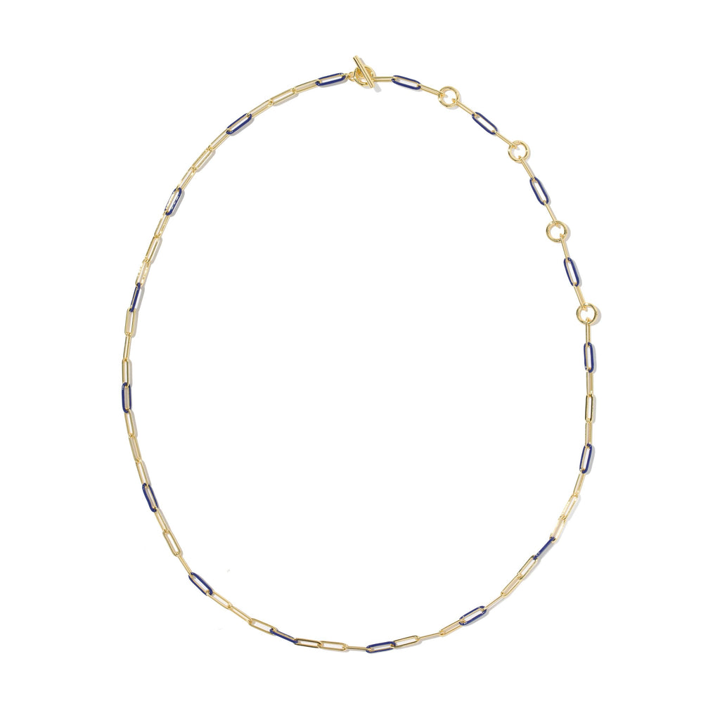 Courtney Enamel Link And Chain Necklace