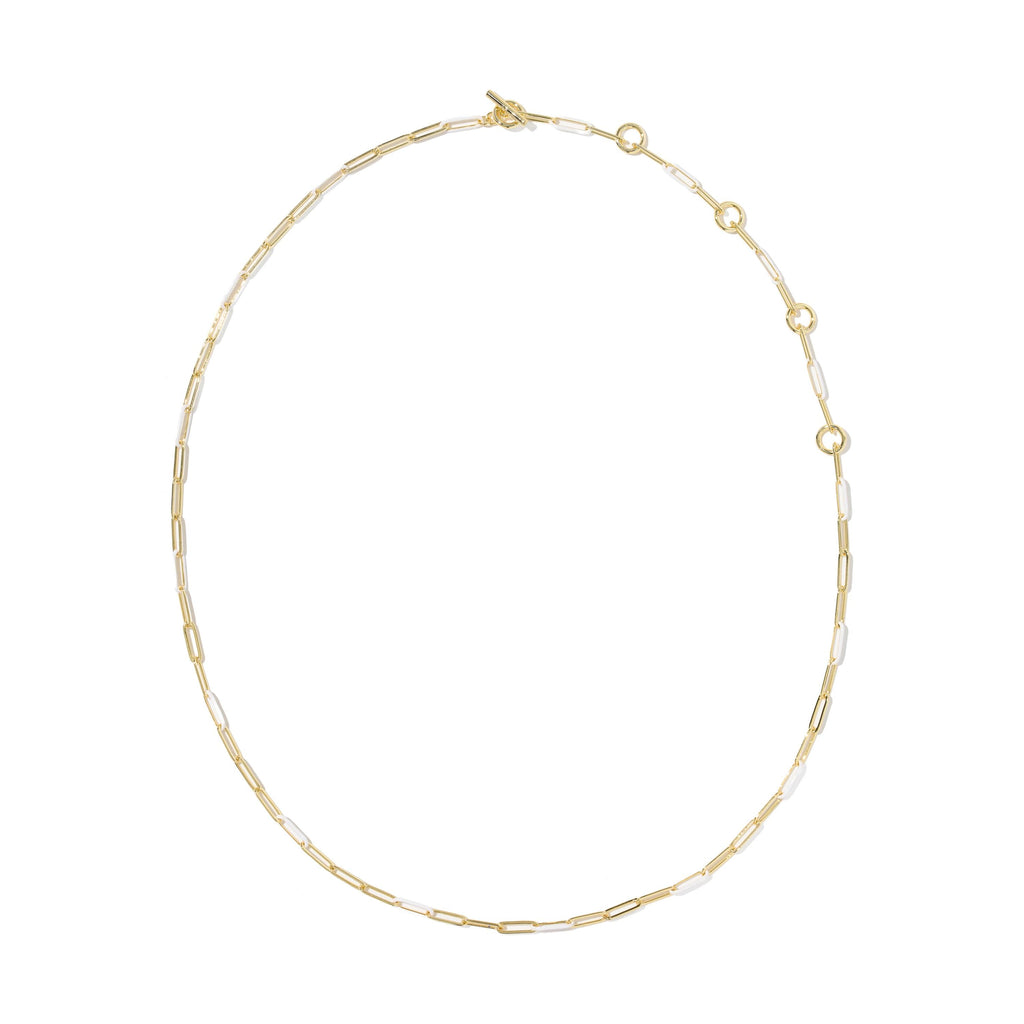 Courtney Enamel Link And Chain Necklace