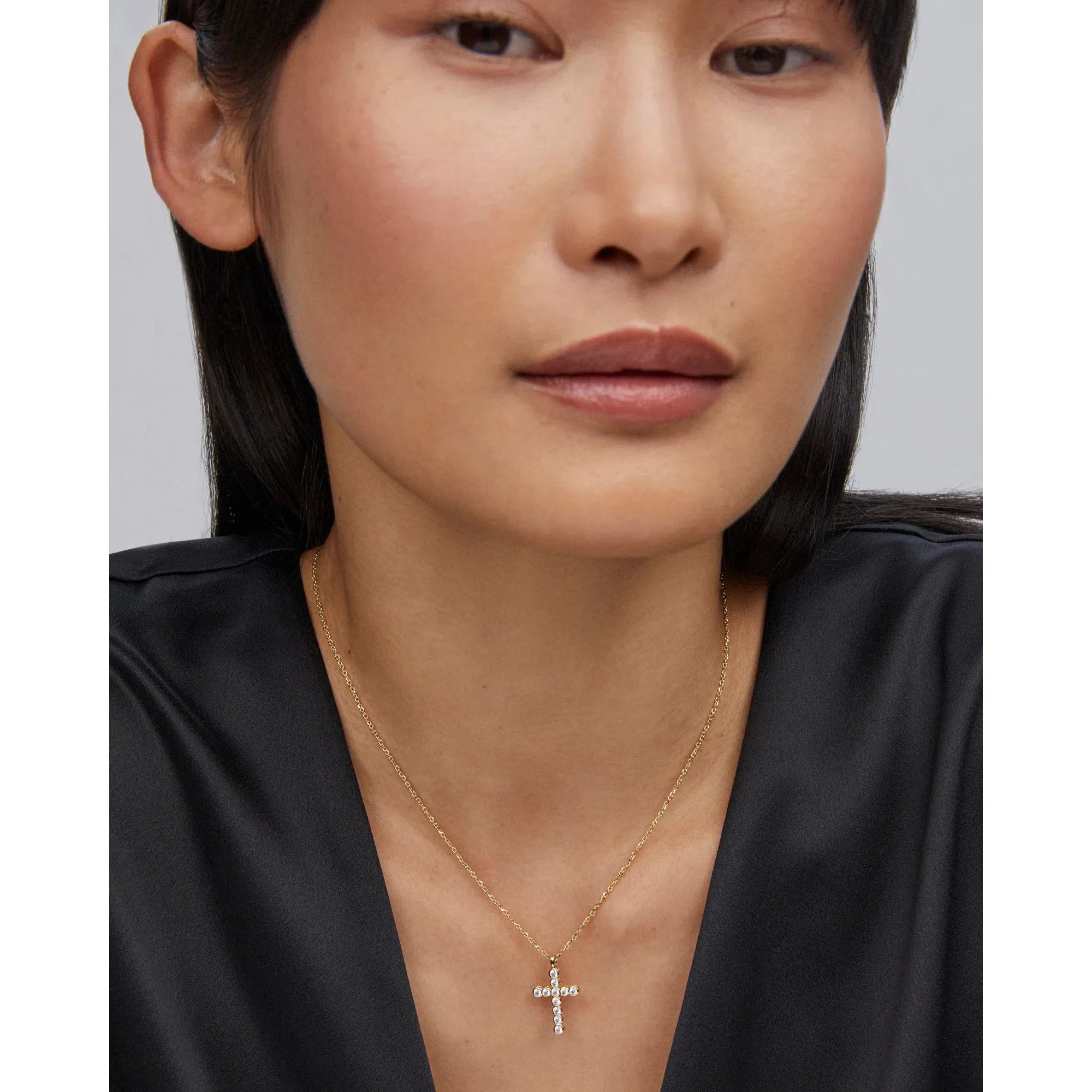 Cross Crystal Pendant Necklace