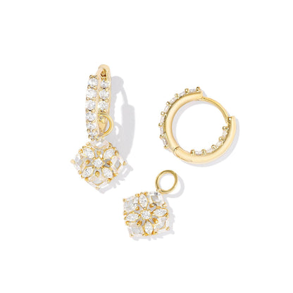 Dira Crystal Huggie Earrings