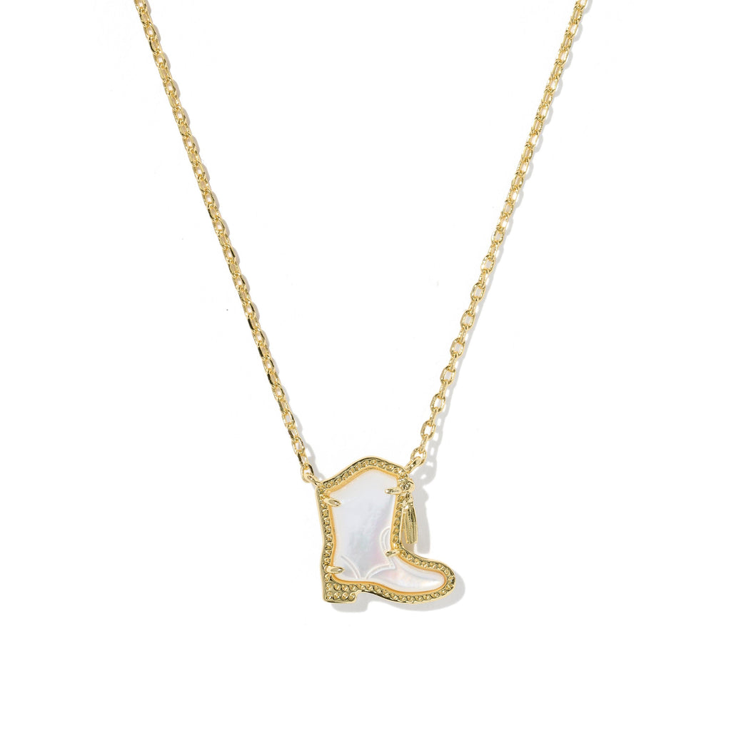 Drill Team Boot Short Pendant Necklace