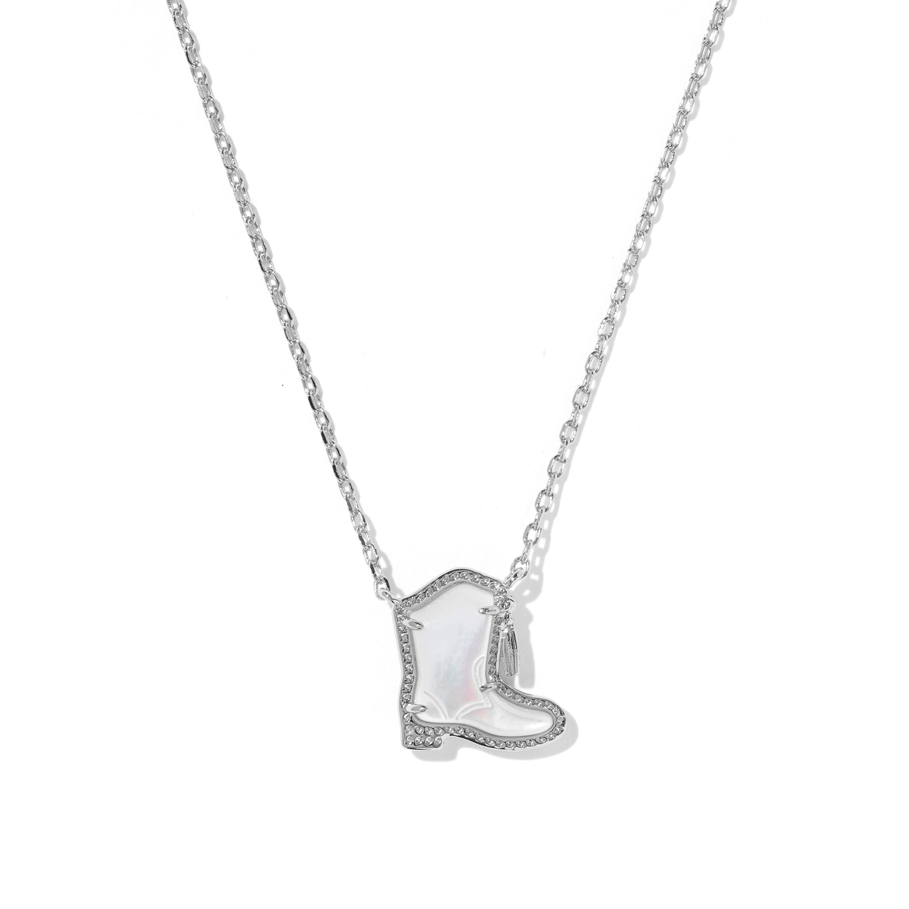 Drill Team Boot Short Pendant Necklace