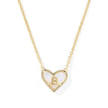 Heart Letter Short Pendant Necklace