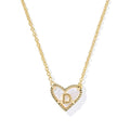 Heart Letter Short Pendant Necklace