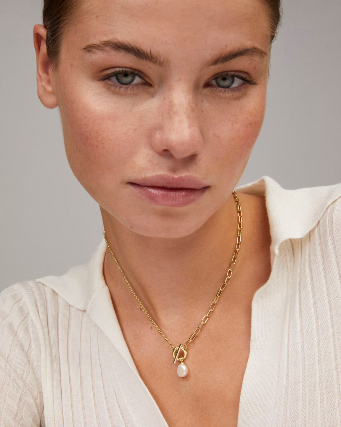 Leighton Pearl Chain Necklace