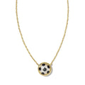 Kendra Scott Soccer Short Pendant Necklace Gold Ivory Mother of Pearl