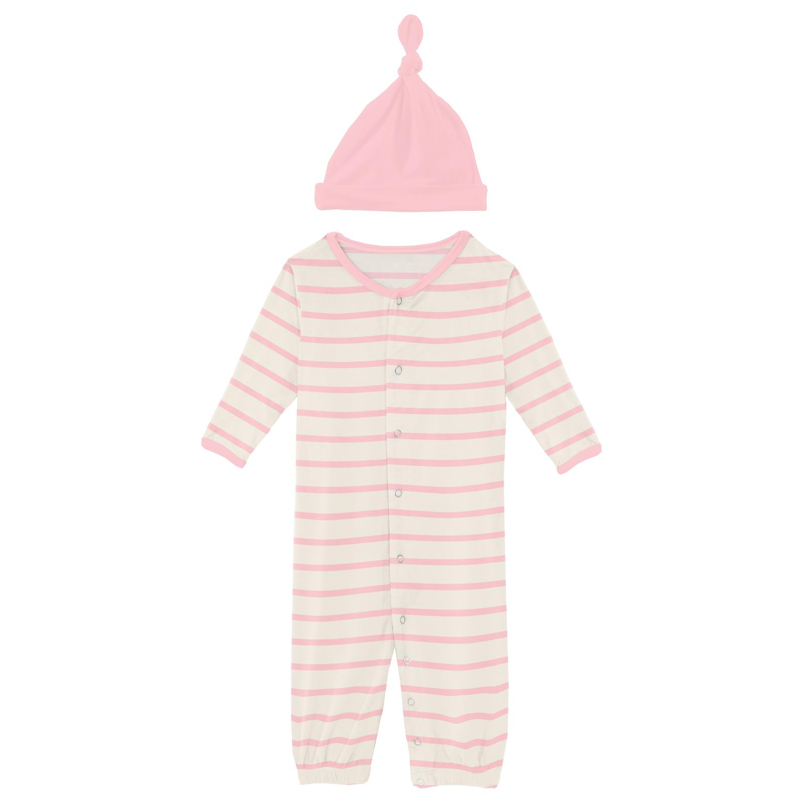 Layette Gown Converter & Single Knot Hat Set