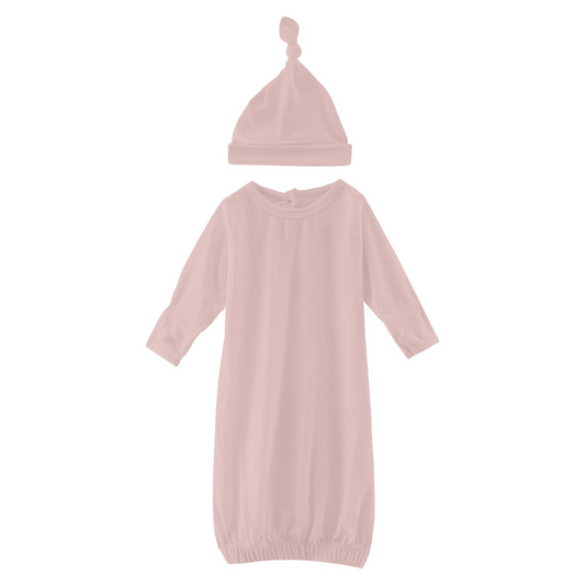 Layette Gown & Single Knot Hat Set