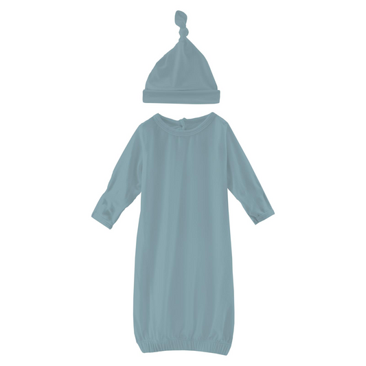 Layette Gown & Single Knot Hat Set