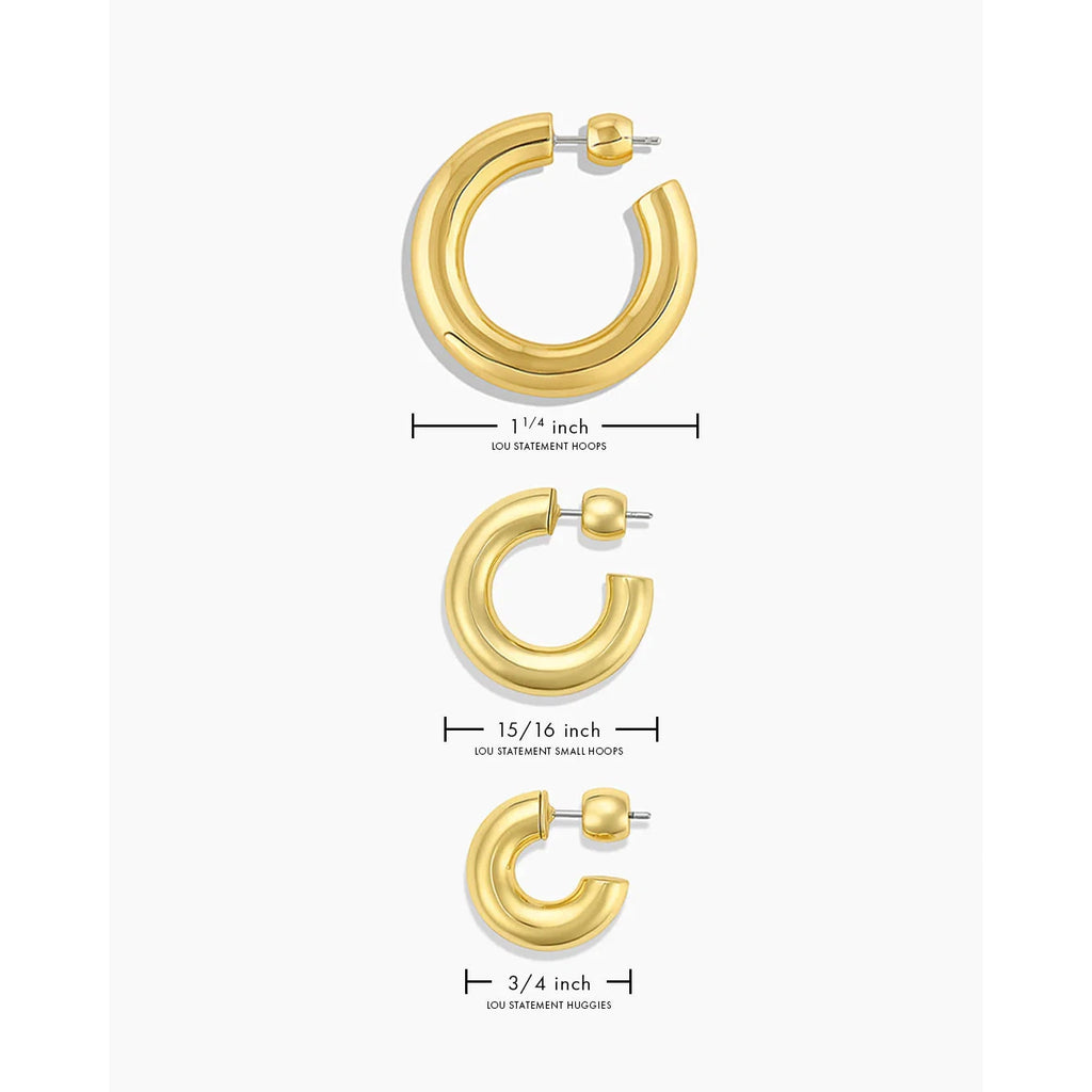 Lou Statement Small Hoops