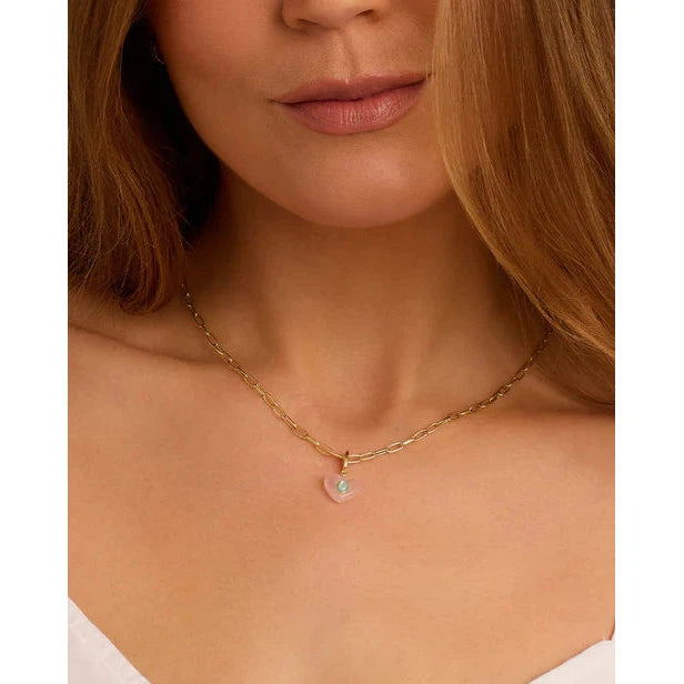 Rose Quartz Heart Parker Charm