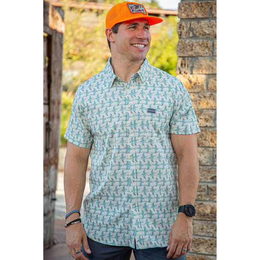 Burlebo Flying Ducks Performance Button Up