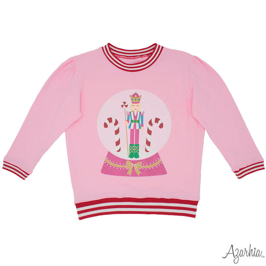 Glitter Nutcracker Light Pink Sweatshirt