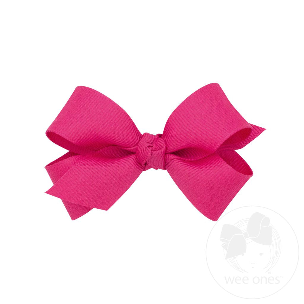 Mini Classic Grosgrain Hair Bow (Plain Wrap) | Baby Shower Mallory Faulk