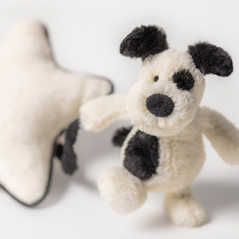 Bashful Black & Cream Puppy Musical Pull – Lasting Impressions