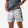 BURLEBO Mesh Training Shorts White Camo