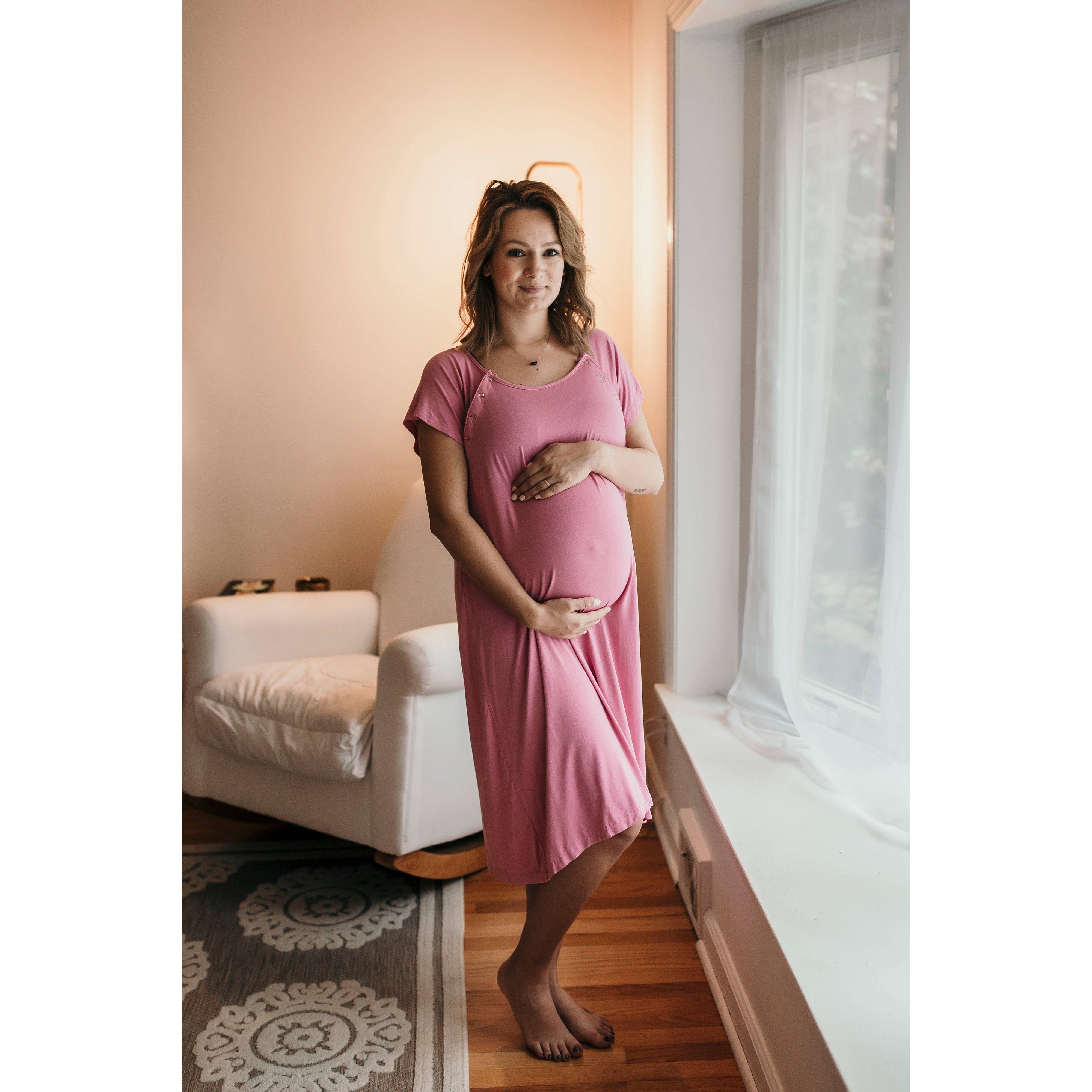 OBSI Birthing Gown - 3-in-1 Hospital Gown for Labor and Delivery, Size S/M  : Buy Online at Best Price in KSA - Souq is now Amazon.sa: Fashion