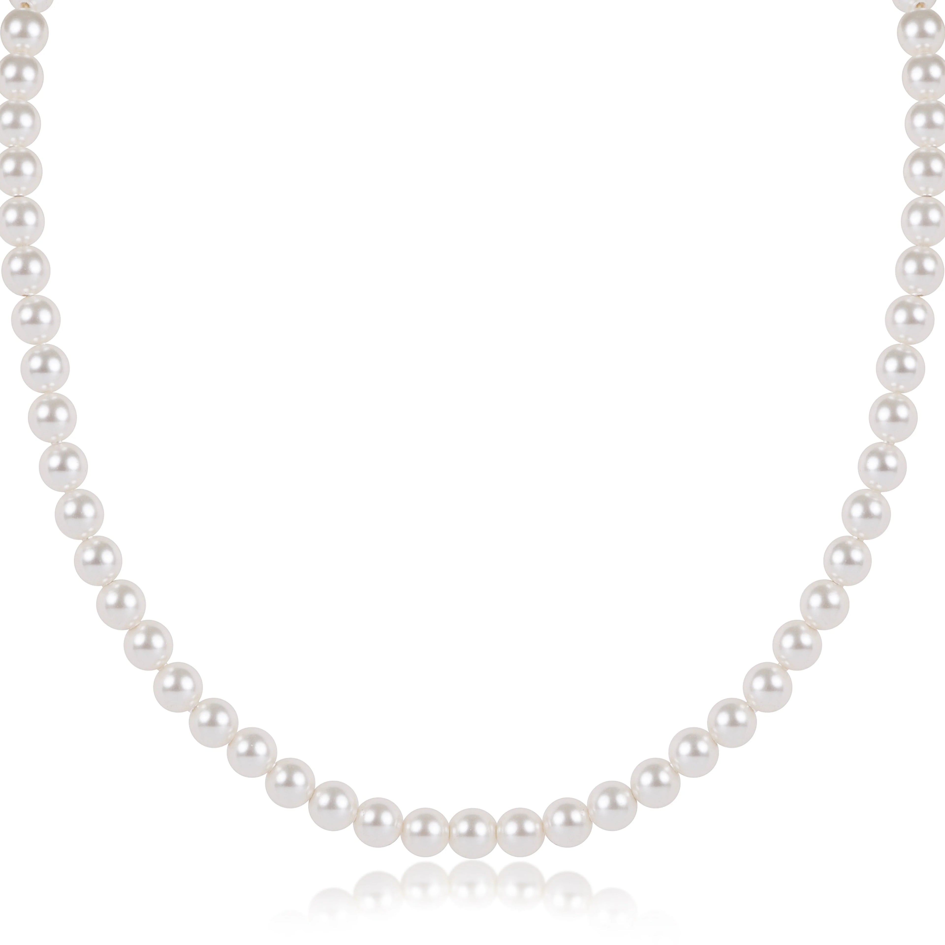 choker classic pearl, 5mm bead