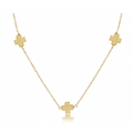 enewton 17in  choker simplicity chain gold, signature cross