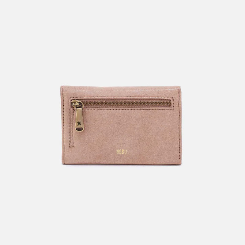 Jill Trifold Wallet in Buffed Leather