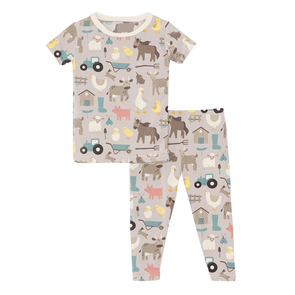 Print Short Sleeve Pajama Set