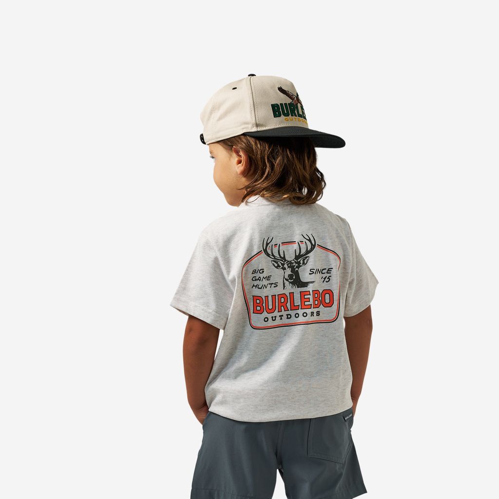 Burlebo Youth Short Sleeve Graphic Tees - Oatmeal