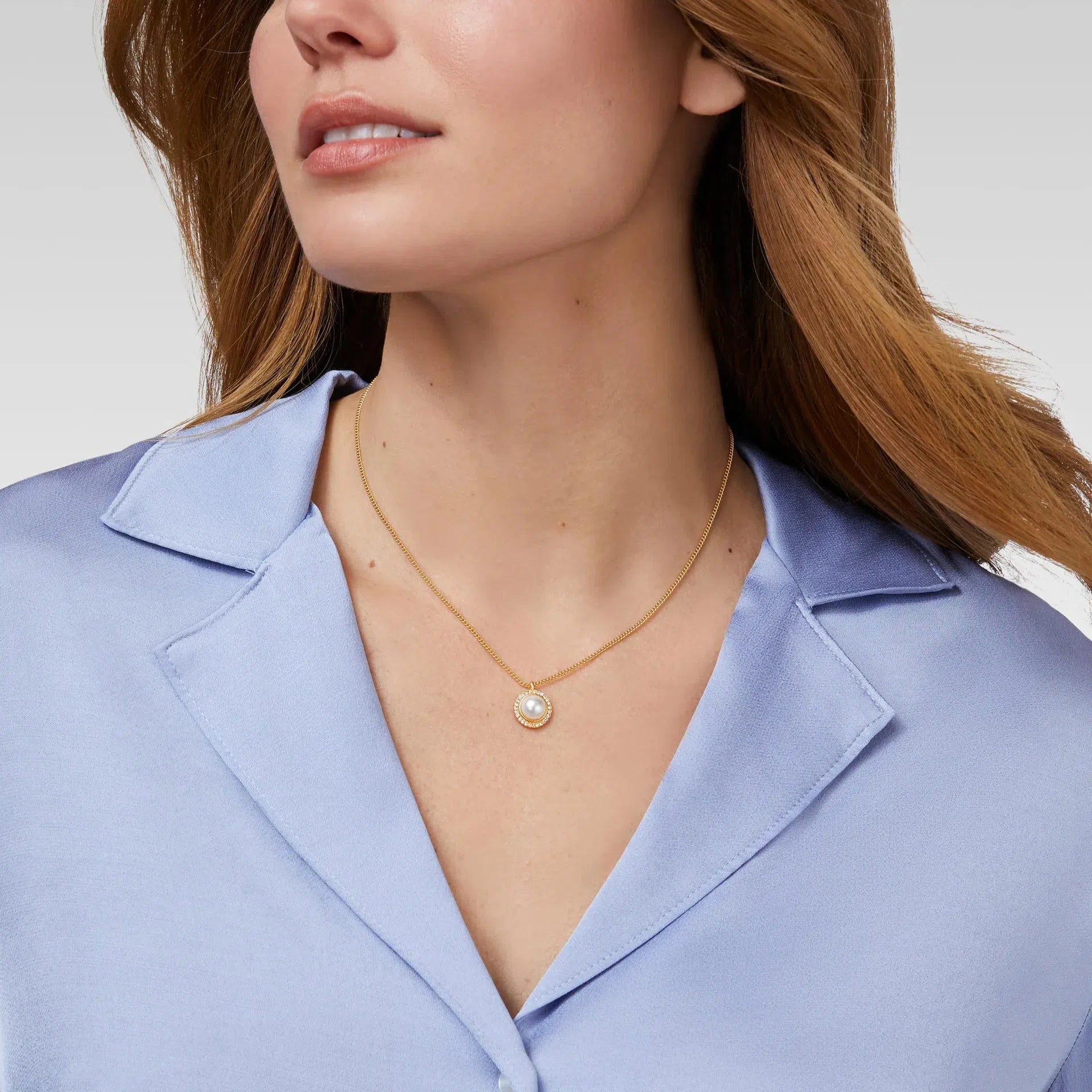 Odette Pearl Solitaire Necklace
