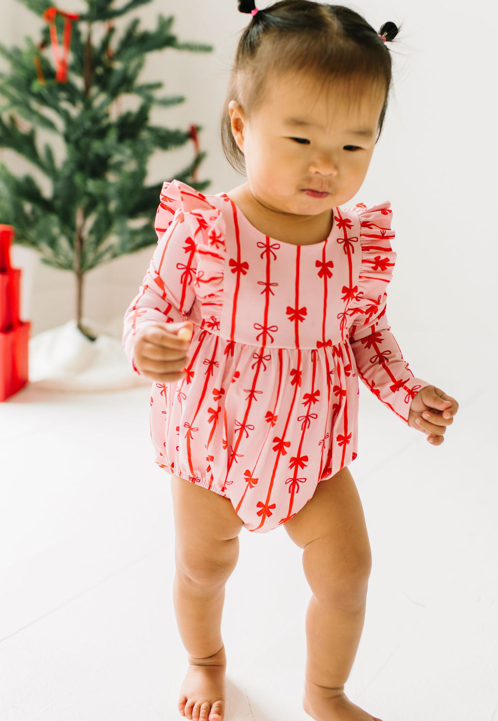 Leah Romper Dainty Bows