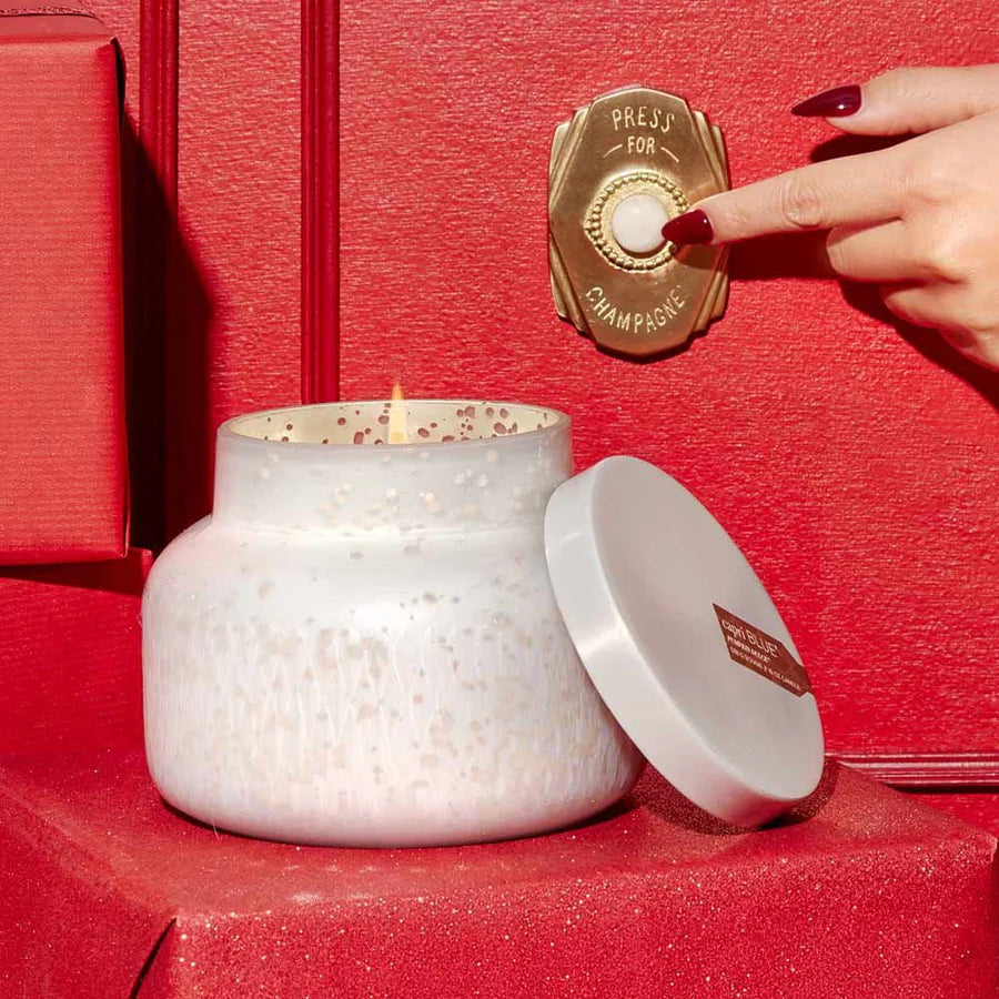 Pumpkin Dulce White Mercury Etched Signature Jar, 19oz