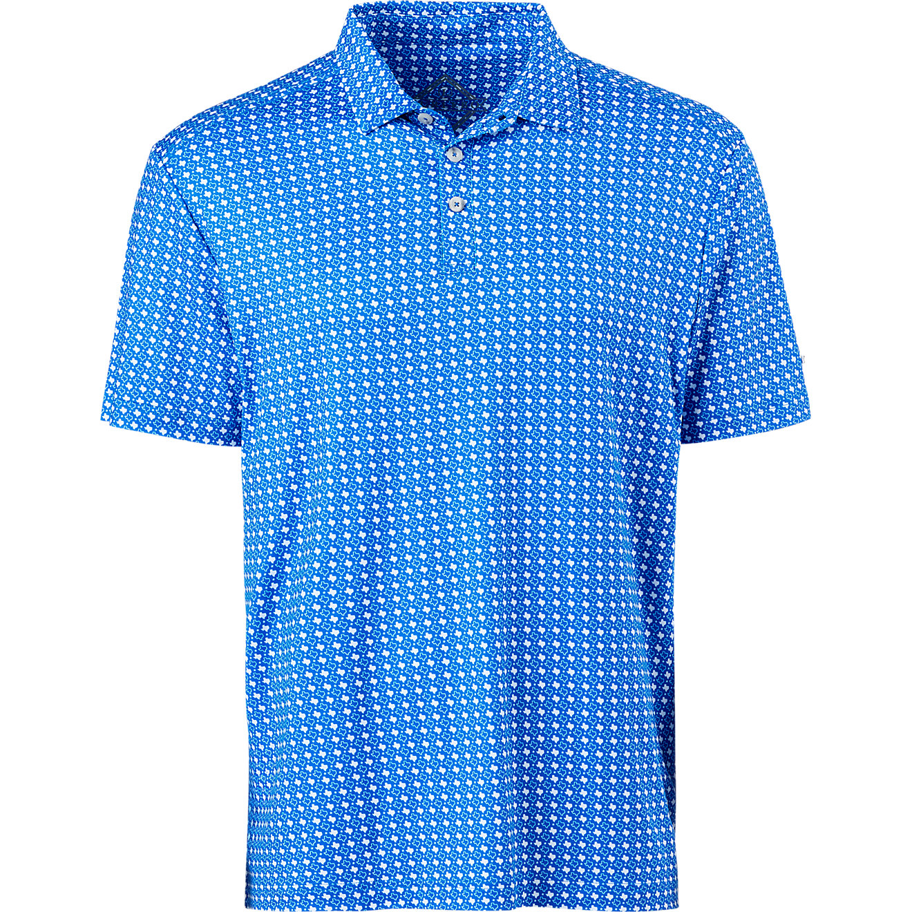 Burlebo Performance Polo In Texas Blue And White