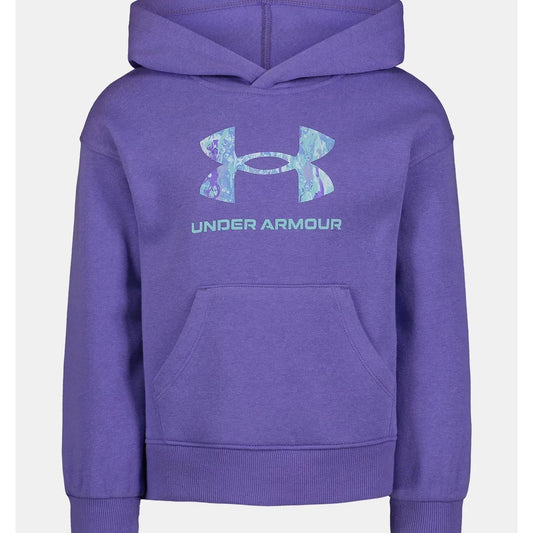 UA Girls Marble Logo Hoodie, Toddler