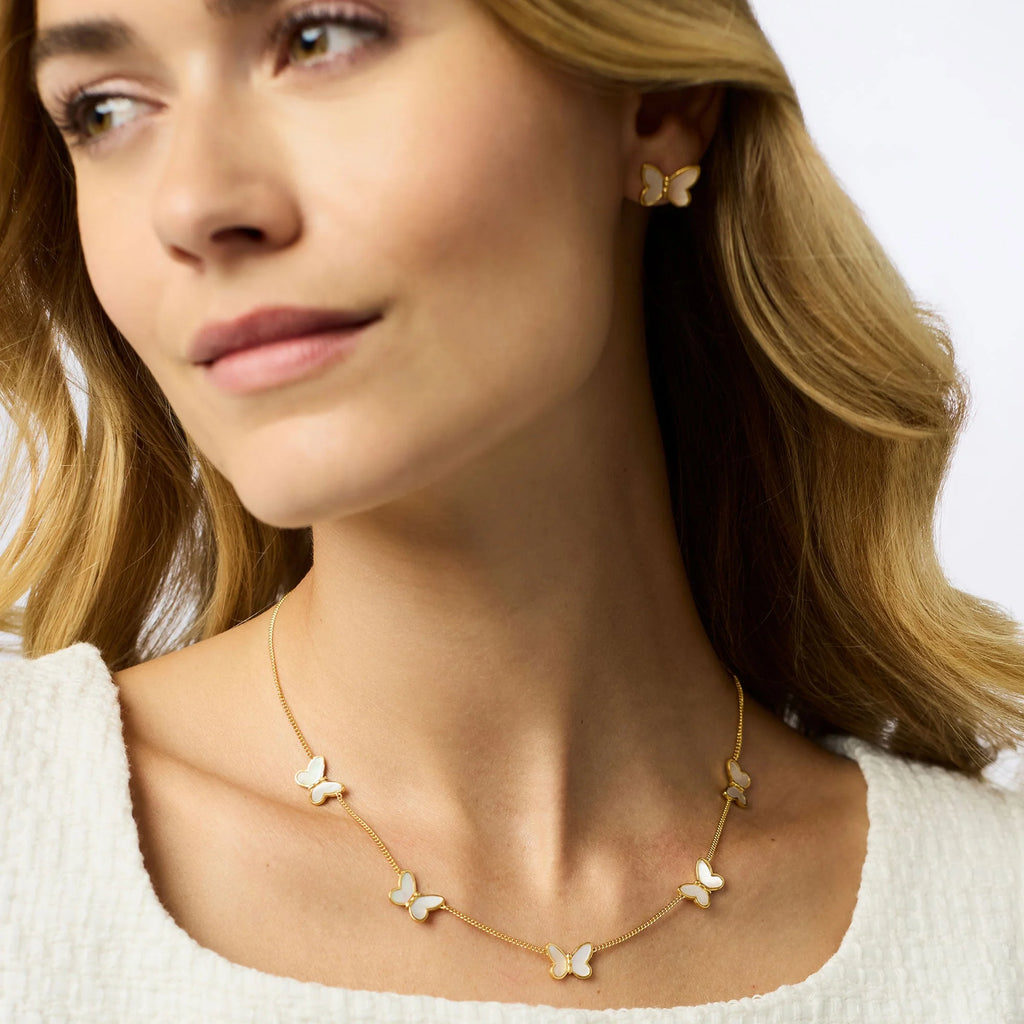 Papillon Delicate Station Necklace