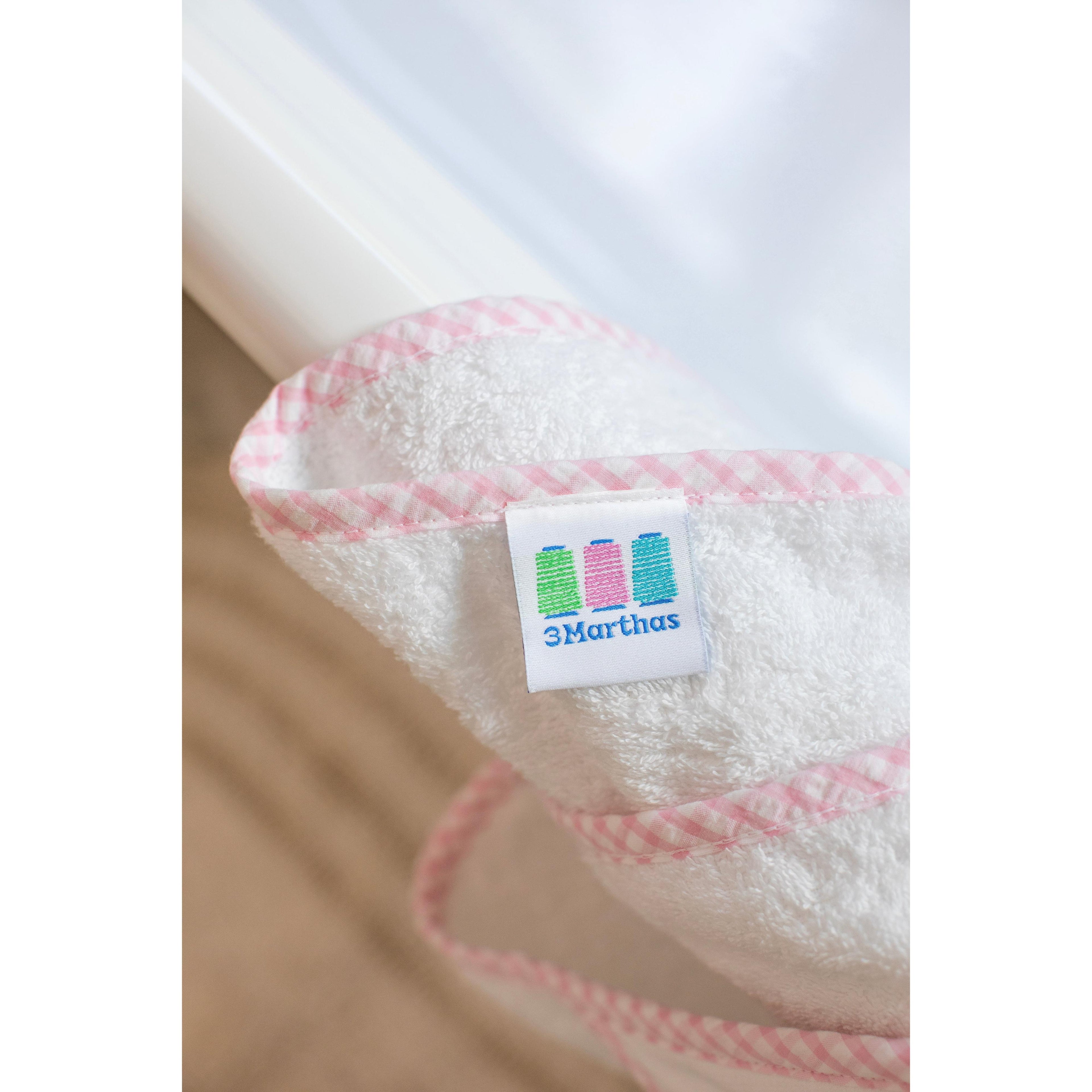 Teddy Bear Baby Hooded Towel & Washcloth Set, Pink
