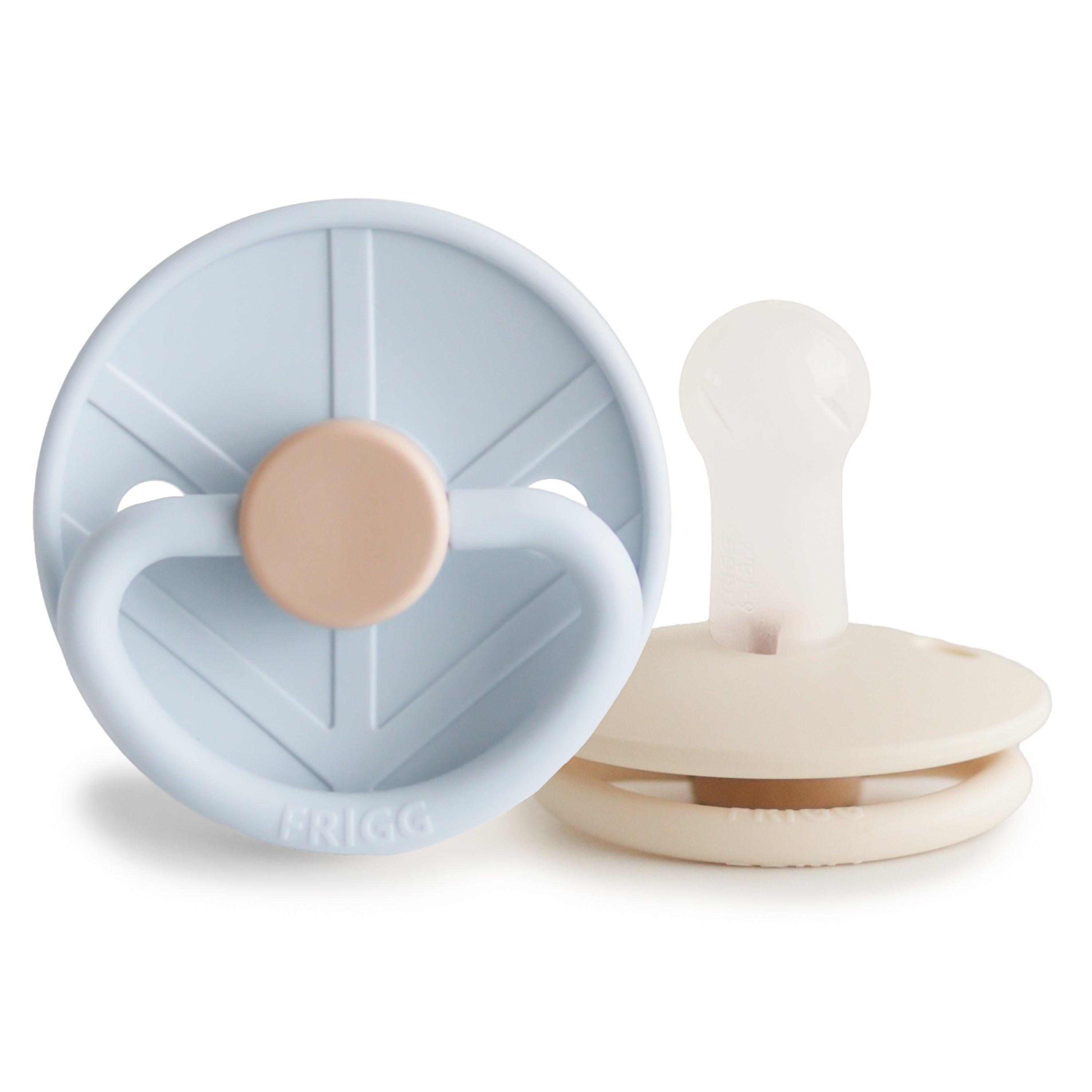 Mushie FRIGG Little Viking Silicone 2-Pack Powder Blue/Cream