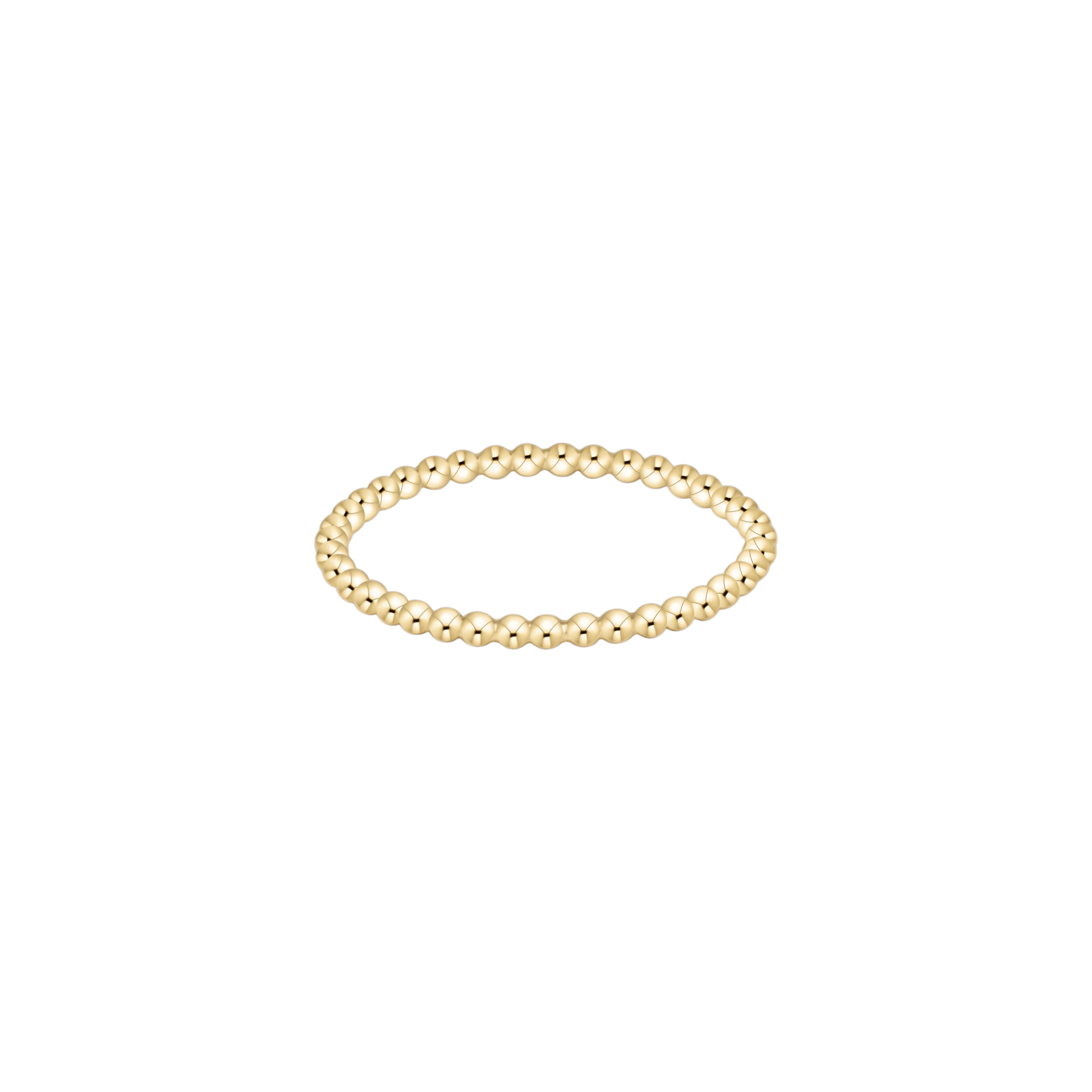 classic gold 1.5mm bead ring