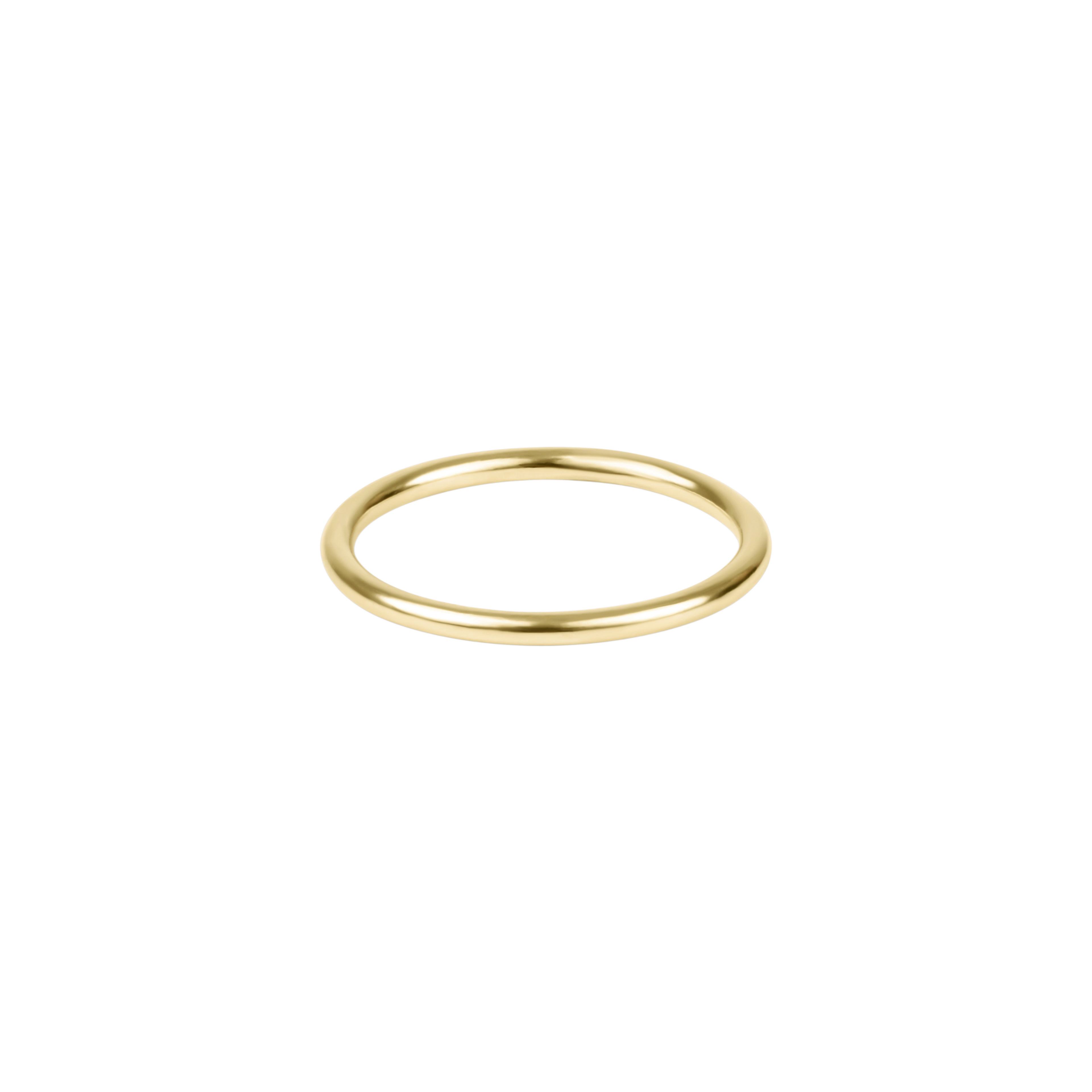 classic gold thin band ring