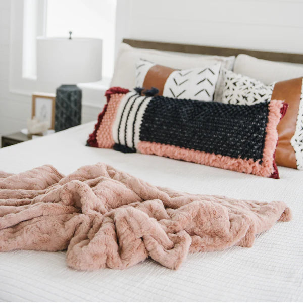 Patterned Faux Fur XL Throw Blankets