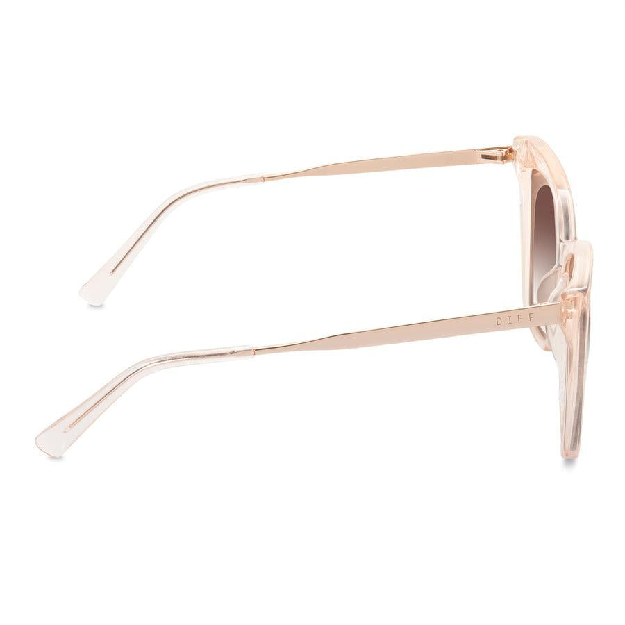 DIFF EYEWEAR Becky II Black + Dark Smoke Polarized