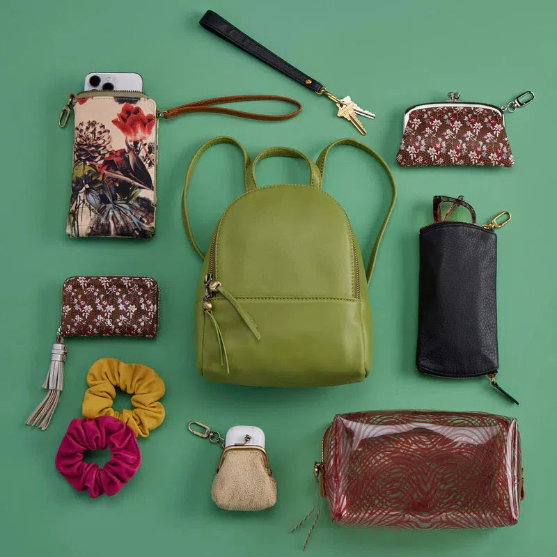 Spark Double Eyeglass Case in Pebbled Leather