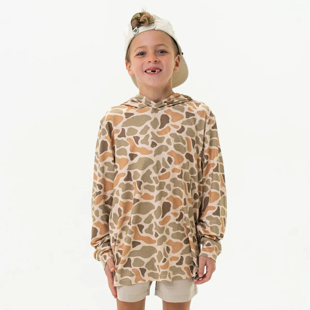 Burlebo Youth Performance Hoodie In Venado Camo