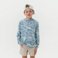 Burlebo Youth Performance Hoodie In Seaside Camo
