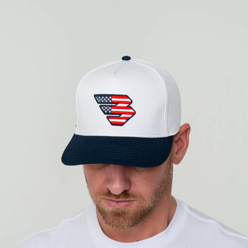 Burlebo Signature Caps, Patriotic Flying B Logo