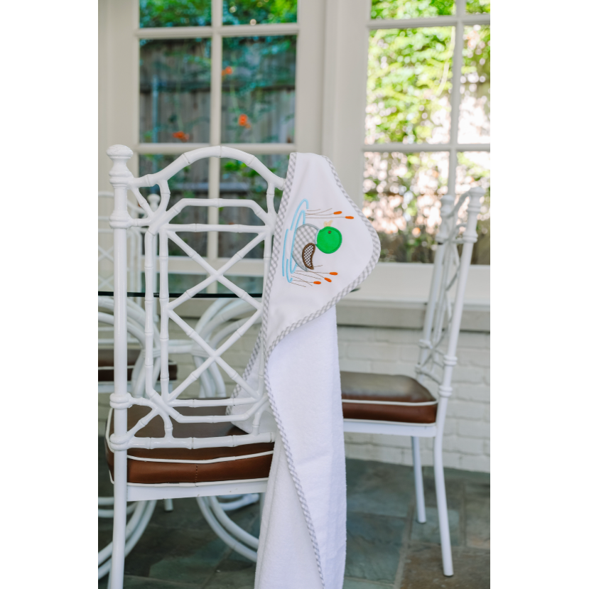 Mallard Applique Hooded Towel & Washcloth Set