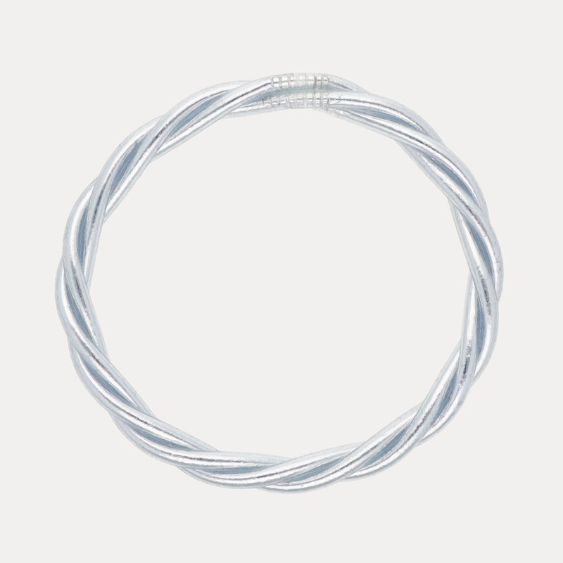 Aura Twist All Weather Bangle - Silver