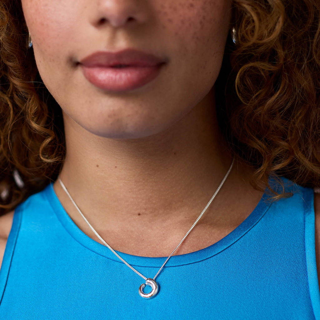 Solara Spiral Delicate Necklace