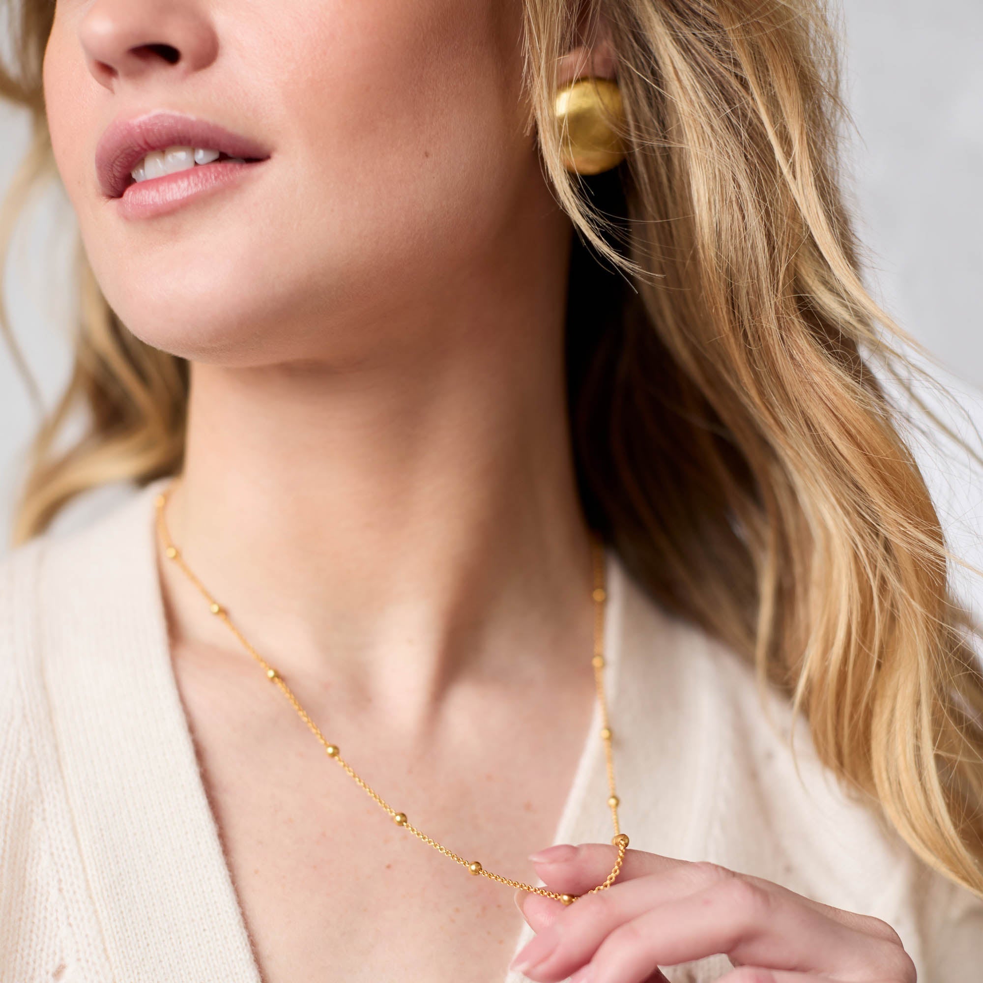 Solara Delicate Station Necklace