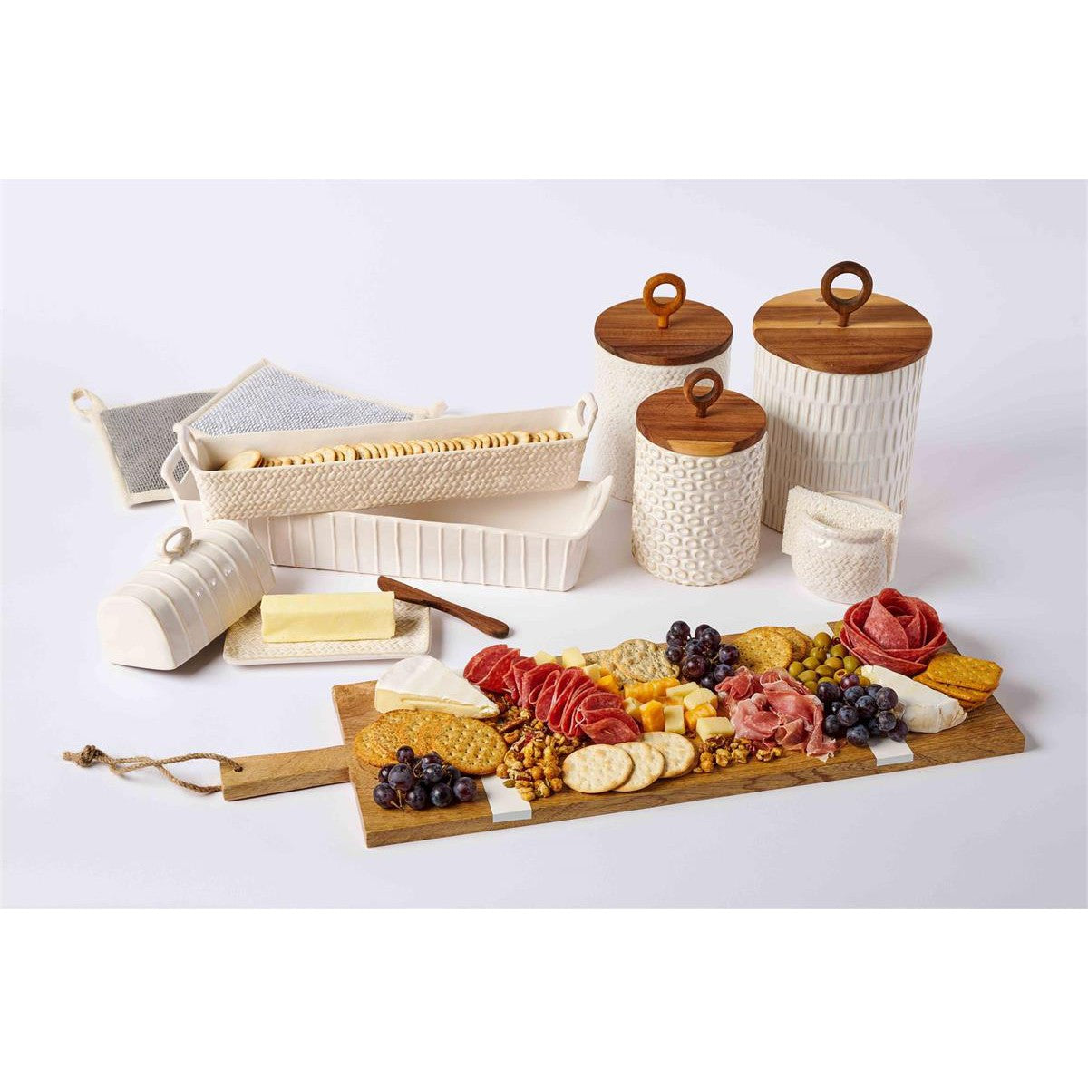 Textured Butter Dish Set | Bridal Shower Sarah Smith & Tyler Merriman